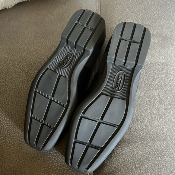 Talbots Waldo slip on shoes textile and leather flats NWOT - Picture 4 of 5